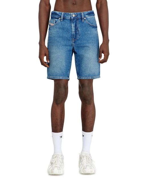 DIESEL Blue Slim Shorts for men