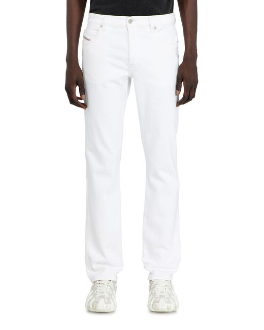 DIESEL White Slim Jeans Regular Waist 1993 D-Vyl, Button Fly for men