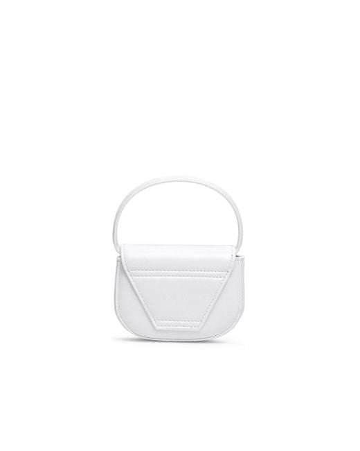 DIESEL White 1Dr Xs-Iconic Mini Bag With D Logo Plaque