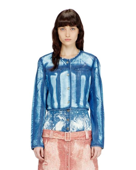 DIESEL Blue Cropped Jacket