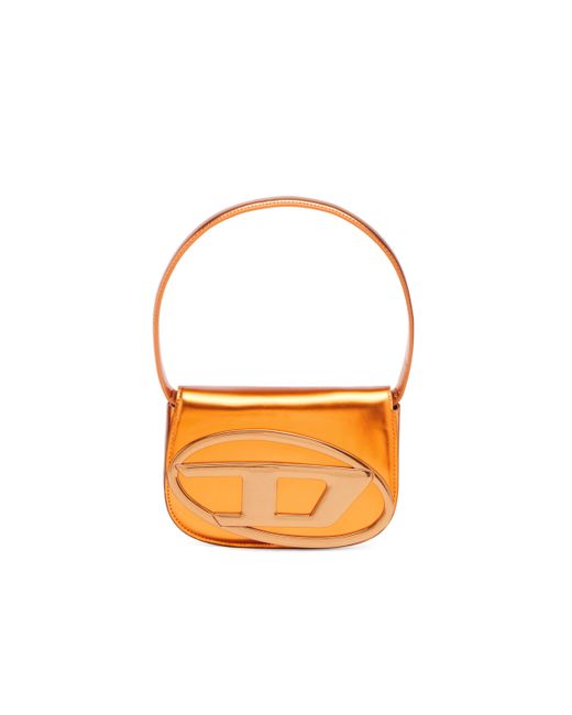 1DR - Iconica borsa a spalla in pelle specchiata - Borse a Spalla - Donna -  Arancione di DIESEL in Arancione | Lyst