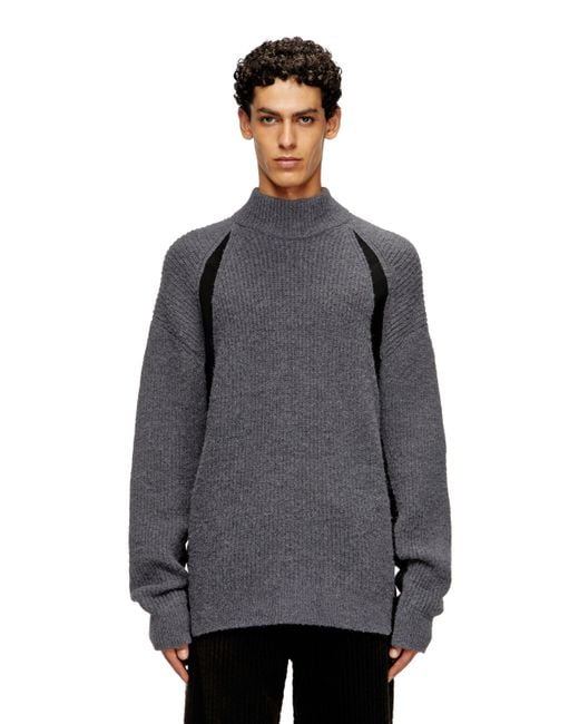 メンズ DIESEL プルオーバーニット Gray
