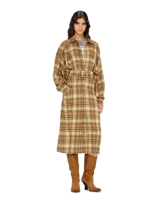 DIESEL Metallic Midi Dress