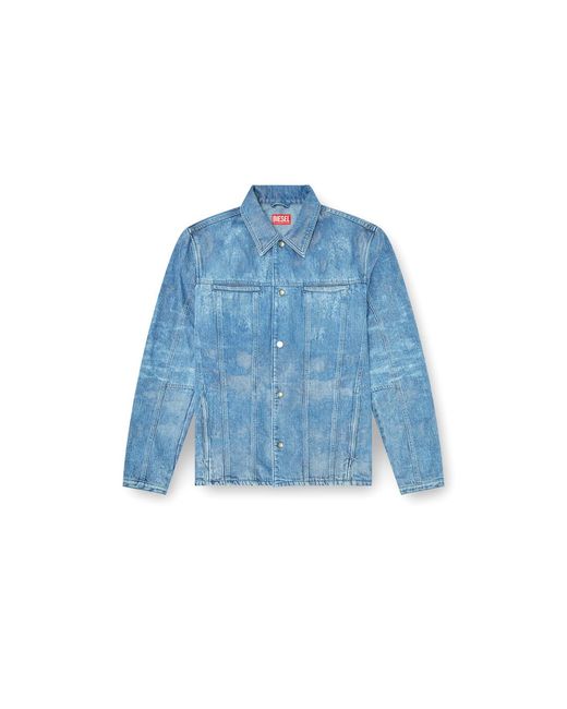 DIESEL Blue Jacket for men