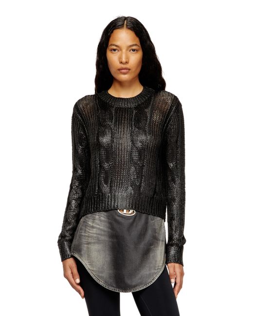 DIESEL プルオーバーニット Black