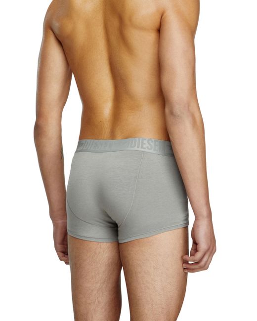 DIESEL Blue Three-Pack Plain Boxer Briefs for men