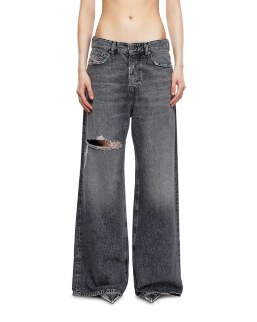 DIESEL Gray Straight Jeans