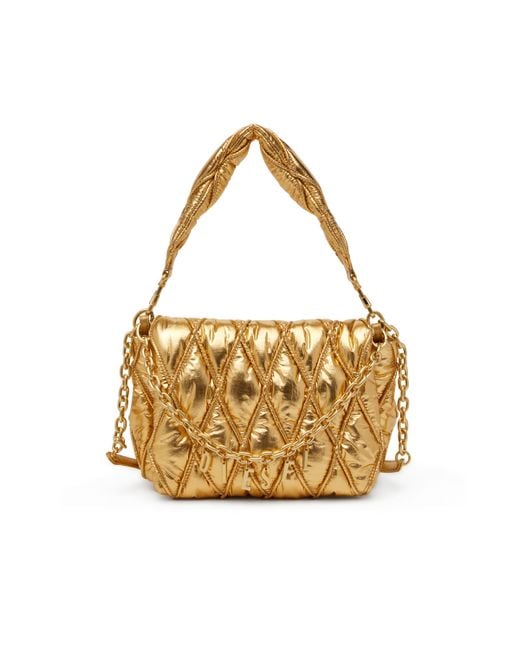 Charm-D M-Sac à bandoulière en nylon métallisé matelassé DIESEL en coloris Metallic