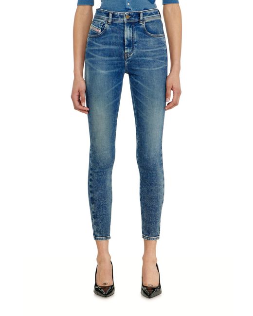 DIESEL Blue Skinny Jeans High Waist 1984 Slandy-High, Medium, Zip Fly