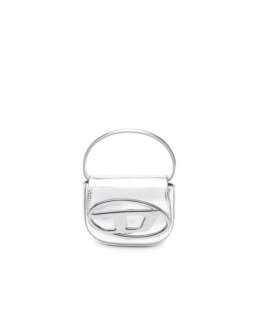 DIESEL Metallic 1dr-xs-s-iconic Mini Bag In Mirrored Leather