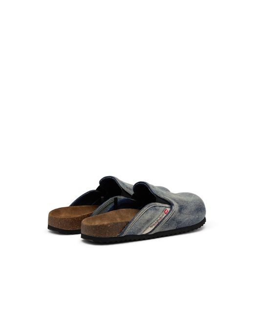 メンズ DIESEL デニムスリッポンミュール White