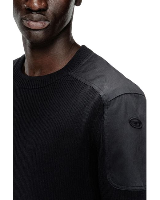 メンズ DIESEL プルオーバーニット Black