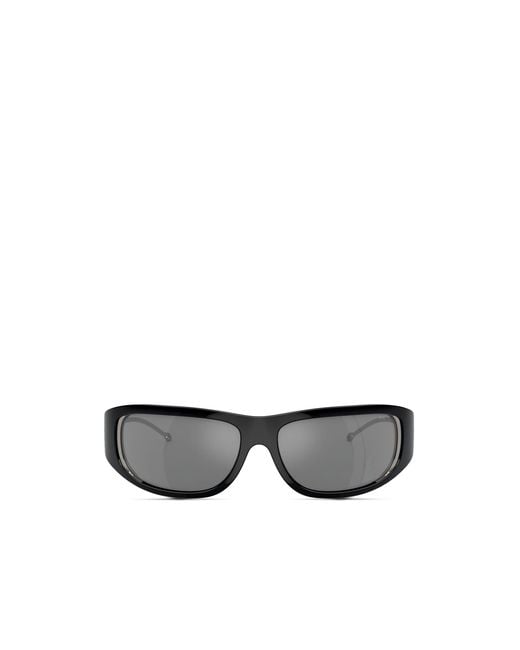 DIESEL Gray Wraparound Style Sunglasses