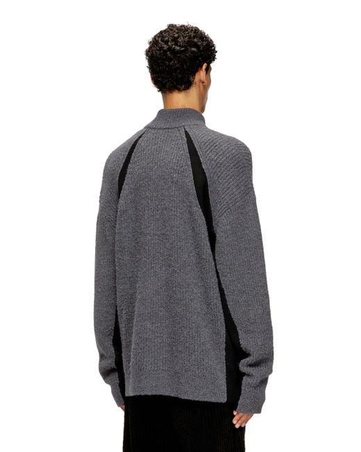 メンズ DIESEL プルオーバーニット Gray