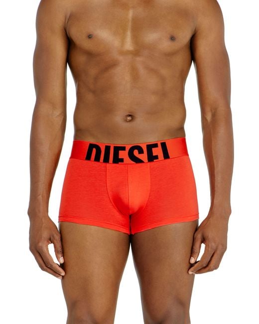 DIESEL Red Three-Pack Boxer Briefs for men