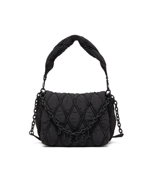DIESEL Black Charm-D-Shoulder Bag