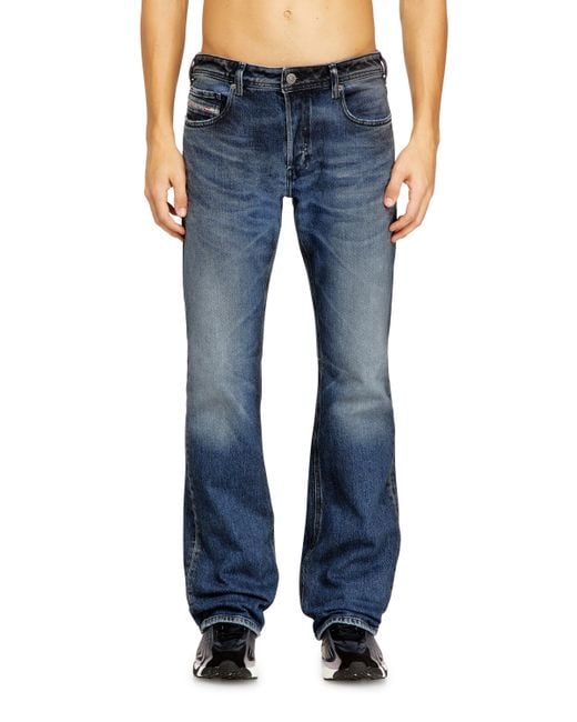 DIESEL Blue Bootcut Jeans for men