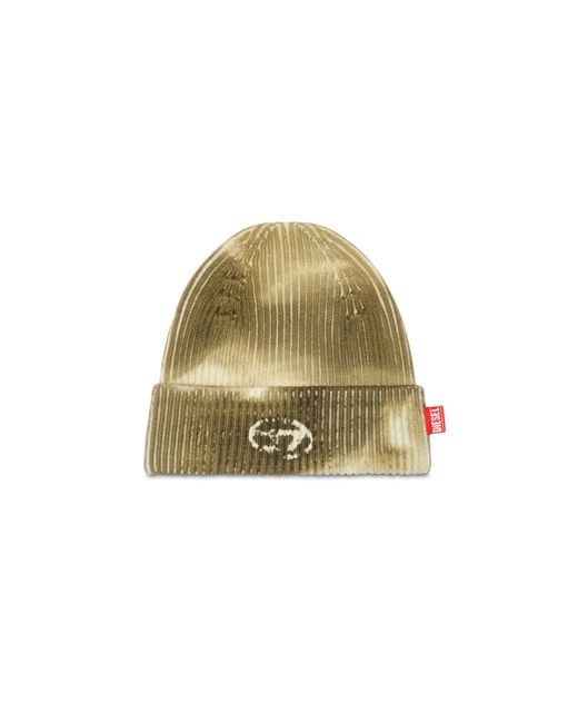 DIESEL Multicolor Wool Beanie With Camo Print