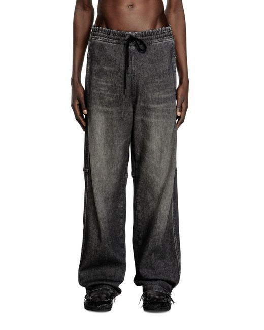 DIESEL Relaxed D-Martyans Track Denim Black