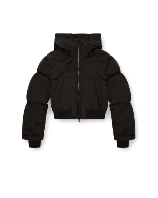 DIESEL Hooded Down Jacket Black