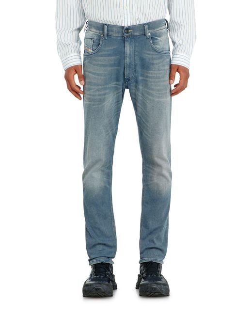 DIESEL Blue Regular Regular Waist 2032 D-Krooley-Bw Joggjeans, Light, Elastic Waistband for men