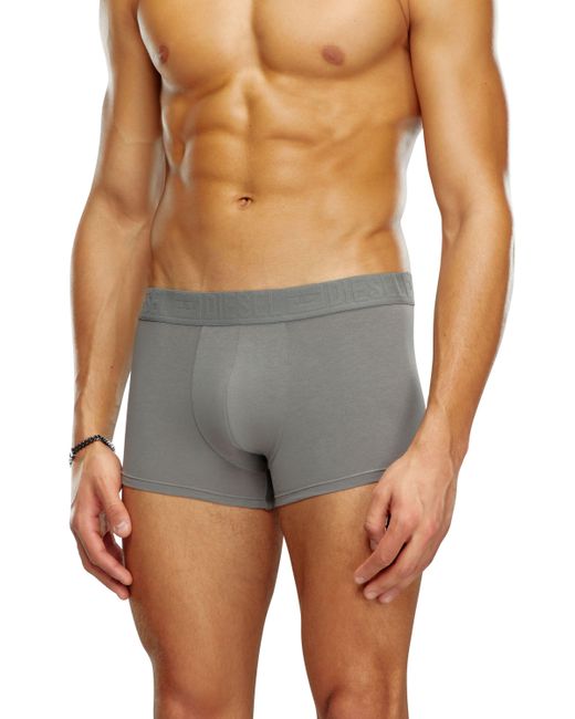 DIESEL Gray Two-pack Of Thongs Plain And Utility Print for men