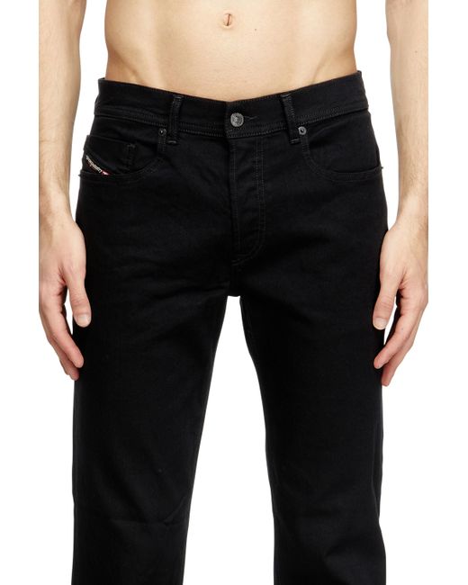 DIESEL Black Regular Jeans for men