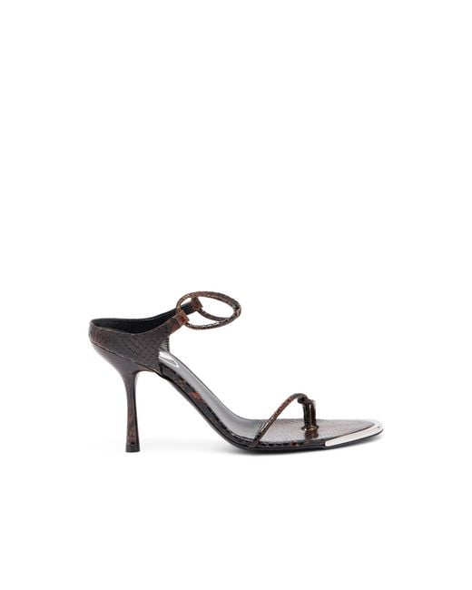 DIESEL White D-Diam's-Thin Cord Sandals
