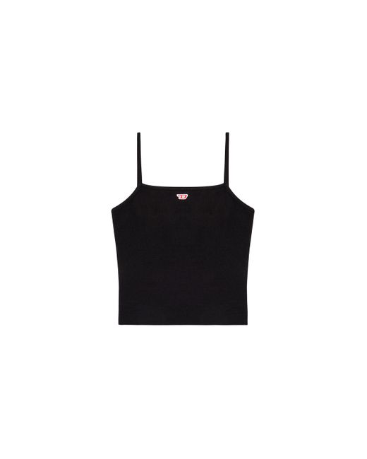 DIESEL Blue Cami Top With Embroidered D Patch
