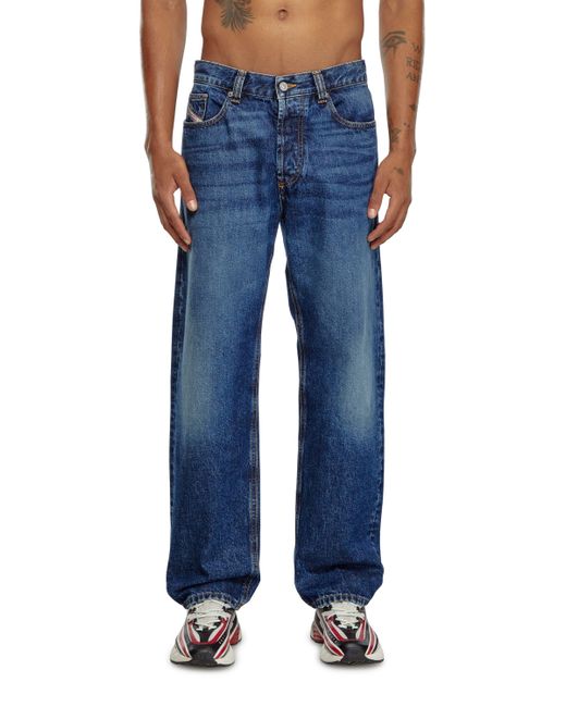 DIESEL Blue Diesel 2010 D-mac Straight Leg Jeans for men