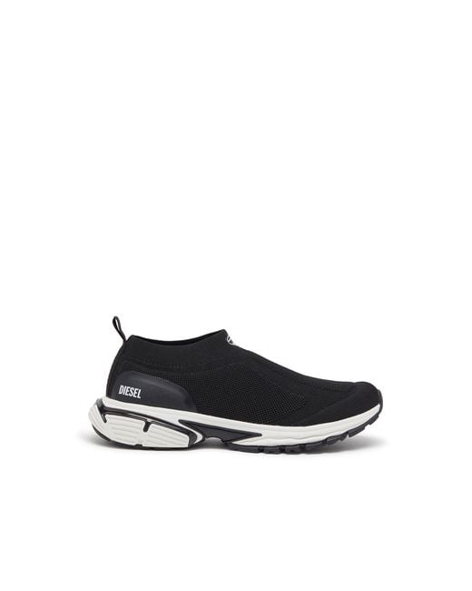DIESEL Black Pro-V-Dense-Slip-On Knit Sock Sneakers for men