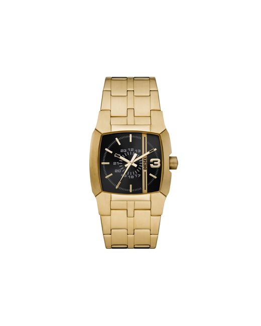 DIESEL Metallic Cliffhanger Gold-tone Stainless Steel Watch