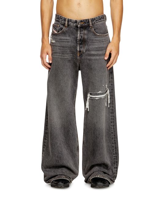 DIESEL Black Relaxed Jeans Low Waist D-Rise for men