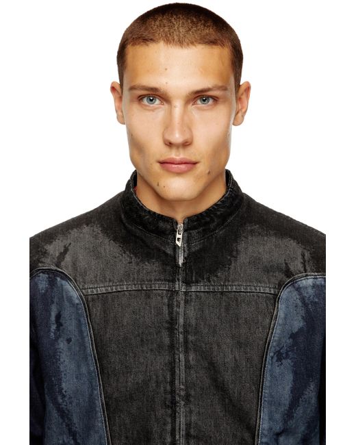 メンズ DIESEL Biker-Style Jacket Black