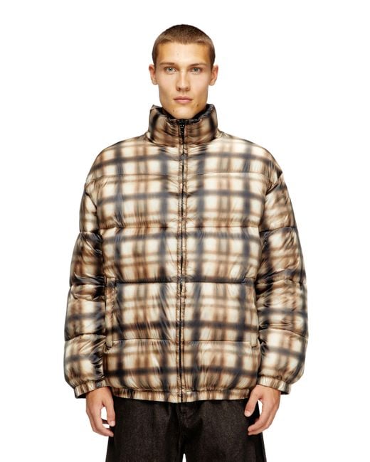 DIESEL Multicolor Reversible Padded Bomber Jacket for men