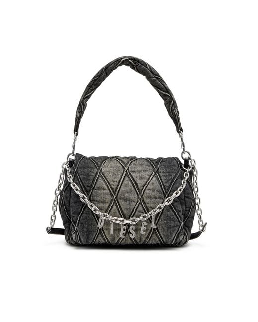 DIESEL Black Charm-D M-Shoulder Bag