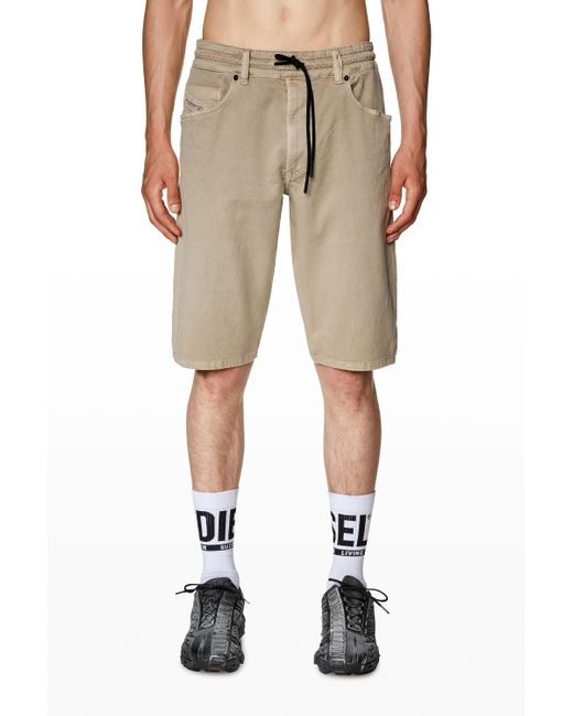 DIESEL Chino Shorts In Jogg Jeans in Natural for Men | Lyst