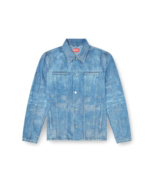 DIESEL Blue Jacket for men