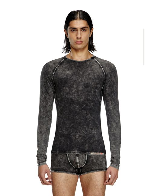 DIESEL メンズ ブラック 長袖Tシャツの通販はau PAY マーケット - 輸入