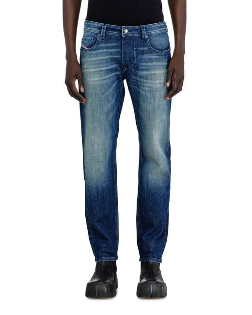 DIESEL Blue Regular Jeans Low Waist 1986 Larkee-Beex, Dark, Button Fly for men