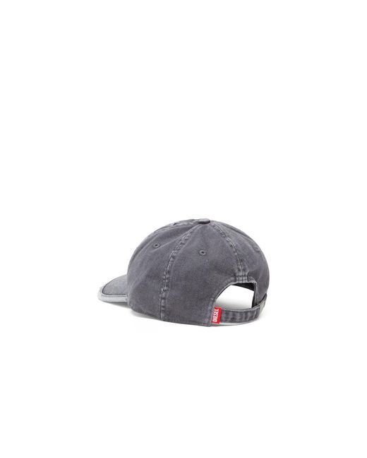 DIESEL Gray Baseball Cap for men