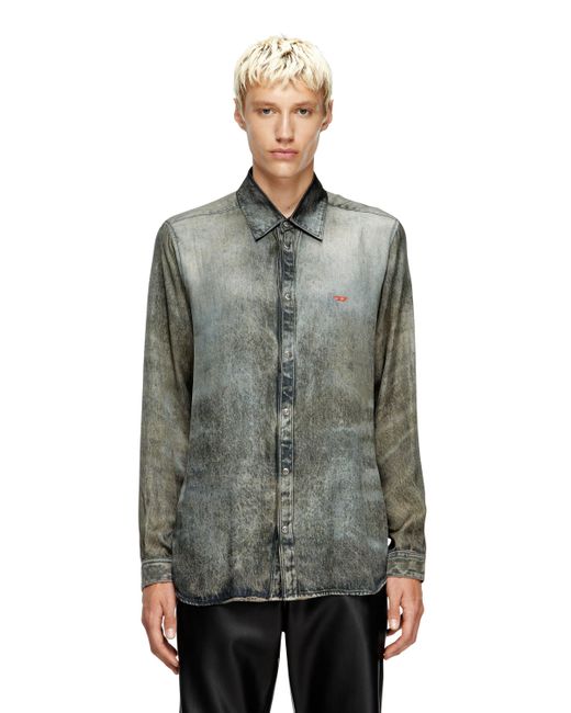 メンズ DIESEL 長袖シャツ Gray