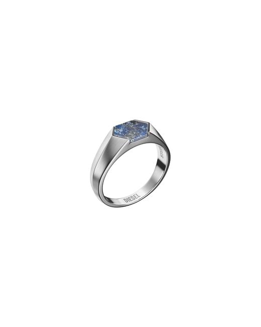 DIESEL Blue Lapis Signet Ring