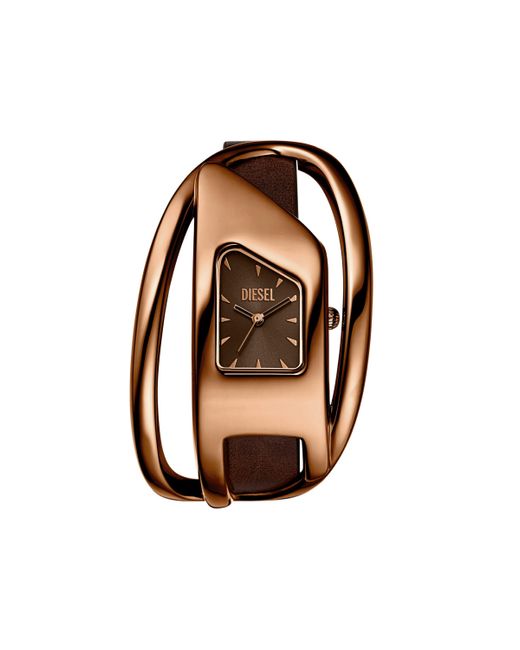 DIESEL Brown Wrap-D Leather Watch