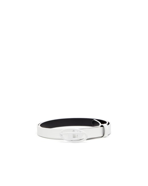 DIESEL White 1.5Cm Slim Belt