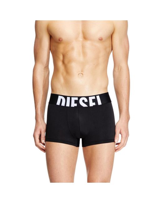 DIESEL Black Three-pack Boxer Briefs In Microfibre for men