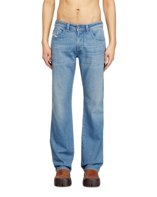DIESEL Blue Regular Jeans Low Waist 1985 Larkee, Dark, Button Fly for men