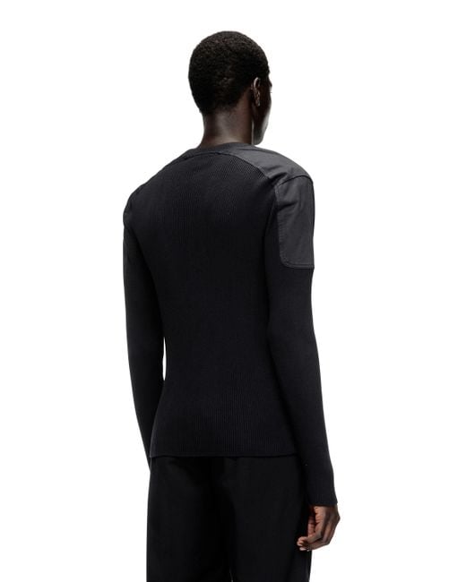 メンズ DIESEL プルオーバーニット Black