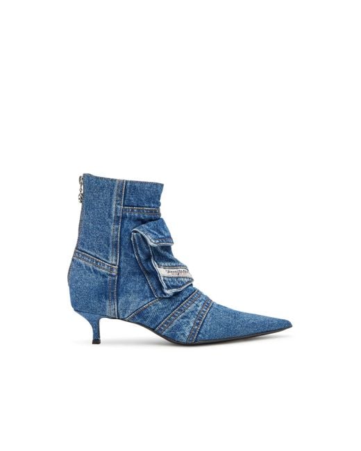 DIESEL Blue D-Venus-Cargo Ankle Boots