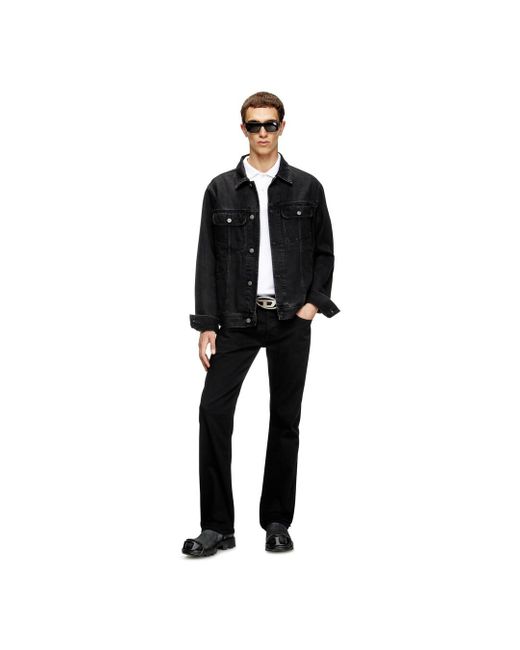 DIESEL White Polo Shirt With Micro Embroidery for men